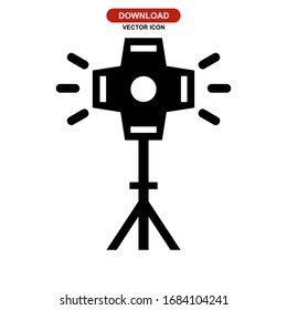 stage lighting icon or logo isolated sign symbol vector illustration - high quality black style vector icons

