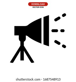 stage lighting icon or logo isolated sign symbol vector illustration - high quality black style vector icons
