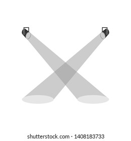 Stage Lighting Icon. Spotlight Illustration As A Simple Vector Sign & Trendy Symbol in Glyph Style for Design and Websites, Presentation or Application.