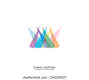 Stage Lighting Logo - Light Lamp Concert Logo