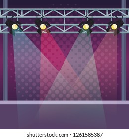 Stage Lights Stock Vector (Royalty Free) 1261585387 | Shutterstock