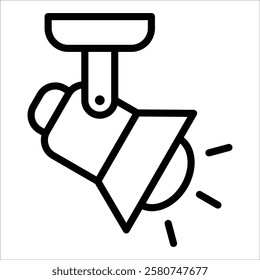 Stage Lights Icon Element For Design