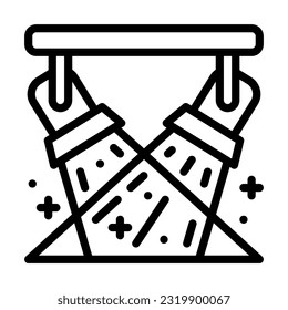 stage lights line style icon, vector icon can be used for mobile, ui, web