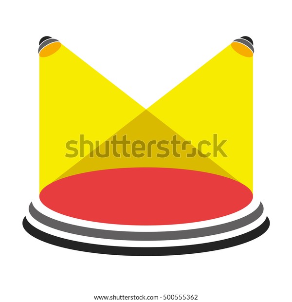Stage Lights Logo Stock Vector (Royalty Free) 500555362