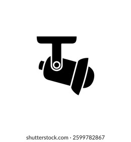 stage lights, simple flat style, illustration, logo sign symbol pictogram template, for ui or ux isolated on white for mobile app, editable