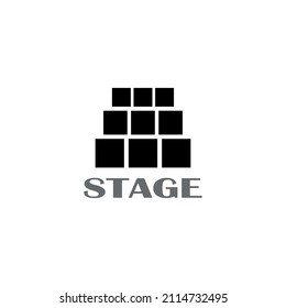 Stage Logo Design Creative Stage Logo Stock Vector (Royalty Free ...