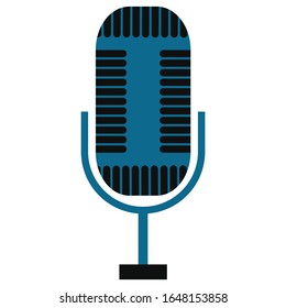 Stage  Mic  Simple Illustration Clip Art Vector
