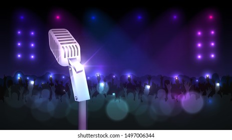 179 Mic crowd Stock Illustrations, Images & Vectors | Shutterstock