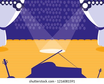 stage with pianist show