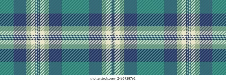 Stage plaid background seamless, layout fabric pattern tartan. Apartment check texture textile vector in blue and teal colors.