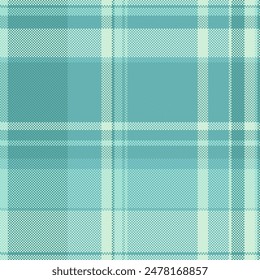 Stage plaid textile background, luxury texture vector tartan. Anniversary seamless fabric pattern check in teal and light colors.