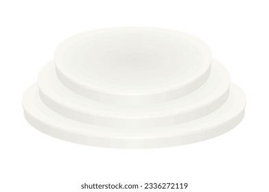 Stage podium isolated. vector illustration