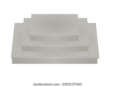 Stage podium isolated. vector illustration