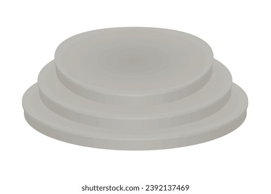 Bühnenbild einzeln. Vektorgrafik