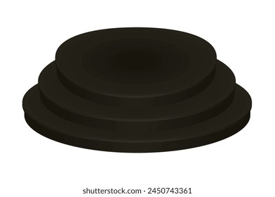 Stage podium isolated. vector illustration