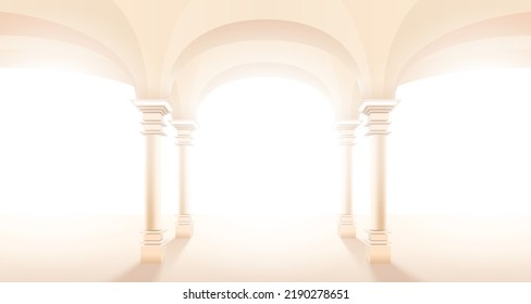 Stage podium with lighting, Stage Podium Scene with for Award, Decor element background. Vector illustration