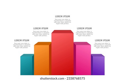 Stage podium for winner infographic template. Business presentation. Vector illustration.