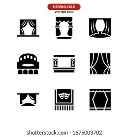 stage screen icon or logo isolated sign symbol vector illustration - Collection of high quality black style vector icons
