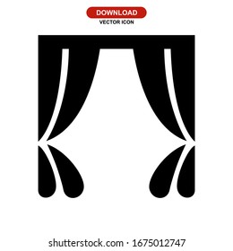 stage screen icon or logo isolated sign symbol vector illustration - high quality black style vector icons
