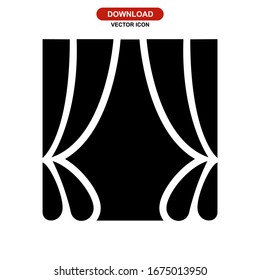 Vektorillustration-Illustrationen auf Bühnenbildschirmen oder Logo einzeln auf Zeichensymbolen - Vektorsymbole in hoher Qualität
