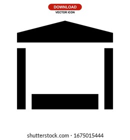 stage screen icon or logo isolated sign symbol vector illustration - high quality black style vector icons

