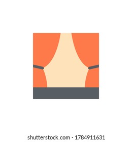 Etapa, mostrar icono. Elementos de vector de color simples de las actividades culturales iconos para ui y ux, sitio web o aplicación móvil