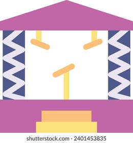 Stage single vector line icon