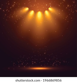 stage spot lights rays glowing background