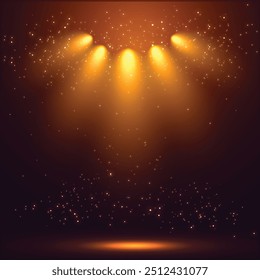 El punto de la etapa enciende los rayos que brillan de fondo