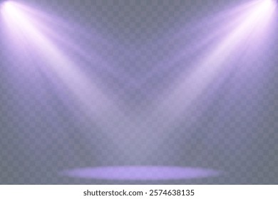 Stage spotlight, bright light source, concert lighting. Spotlight for concert lighting.