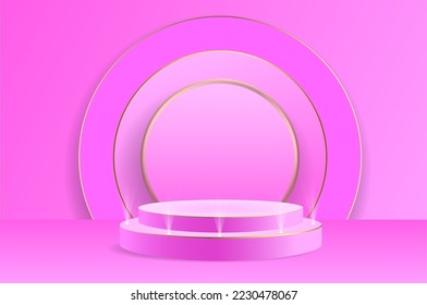 Stage spotlight light background vector illustration.
