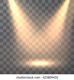 Stage spotlight vector background. Eps10.