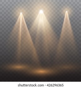 Stage spotlight vector background. Eps10.