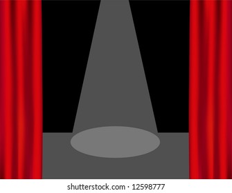 Stage Spotlight vector is hand drawn original artwork.