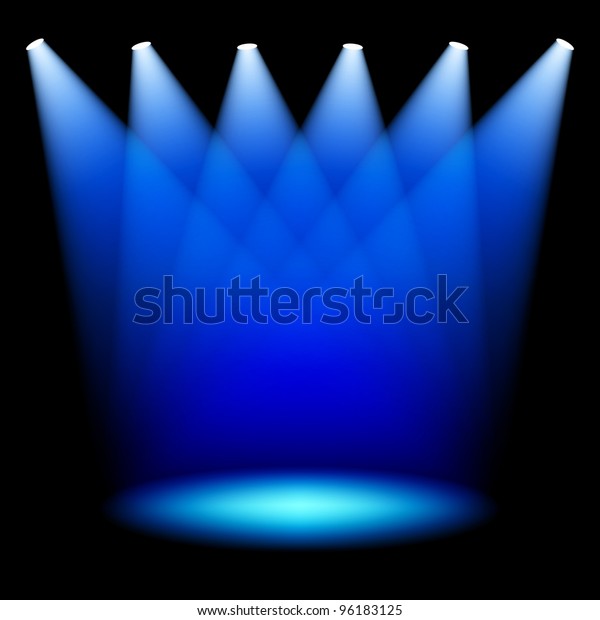 Stage Spotlights Vector Stock Vector (royalty Free) 96183125 