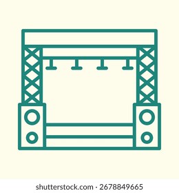 Bühne trendige Kunstwerk Design nützlich kreativ Illustration wunderschöne bunte Hintergrund.eps