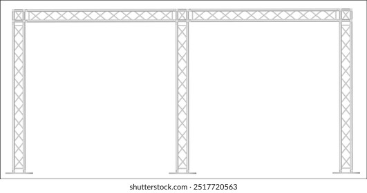 Bühnengestell, Trusrahmen, Schild hängende Struktur.