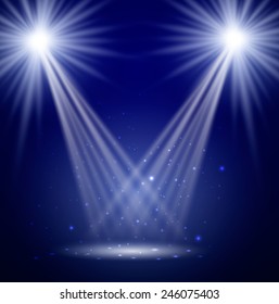 Stage. Vector illustration.