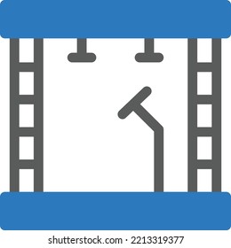 stage Vector illustration on a transparent background. Premium quality symmbols. Glyphs vector icons for concept and graphic design. 
