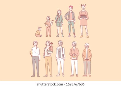 3,098 Different ages character family Images, Stock Photos & Vectors ...