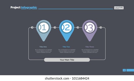 Stages of achieving goal slide template
