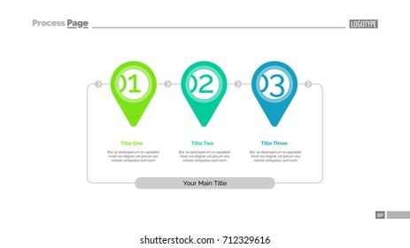 Stages of achieving goal slide template