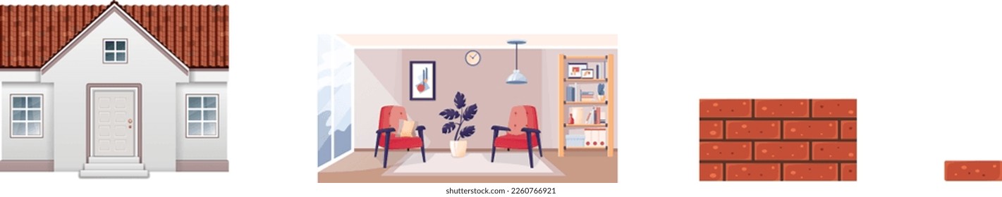 Stages of building construction vector