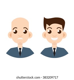 Stages of hair loss