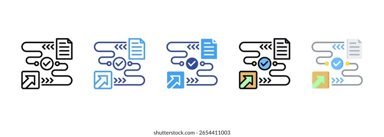 Stages Multi Style Icon Set