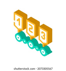 stages of planning isometric icon vector. stages of planning sign. isolated symbol illustration