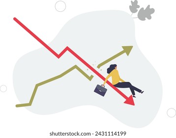 Stagflation, economic slow down or recession while inflation high up, GDP growth decrease causing by unemployment concept.