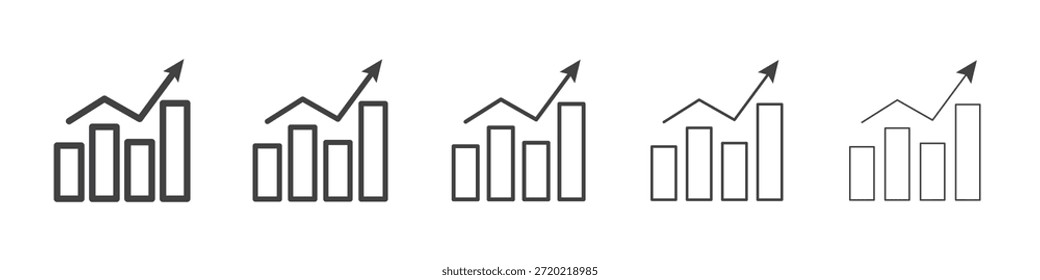 Ícone de estagflação design, logo, app, UI. Ilustração vetorial, EPS