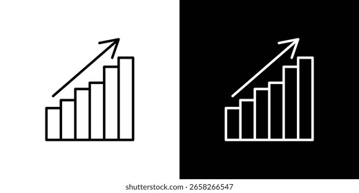 Contorno do ícone de estagflação. Vetor editável EPS 10
