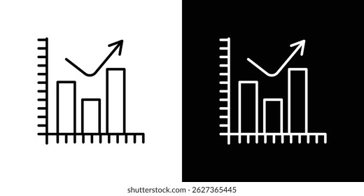 Ícone de estagflação outline. estilo linear para aplicativos